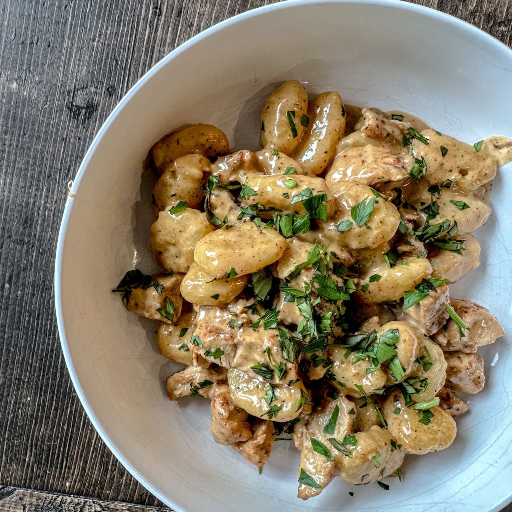 Cajun Chicken with Creamy Gnocchi Olive Branch Oil & Spice