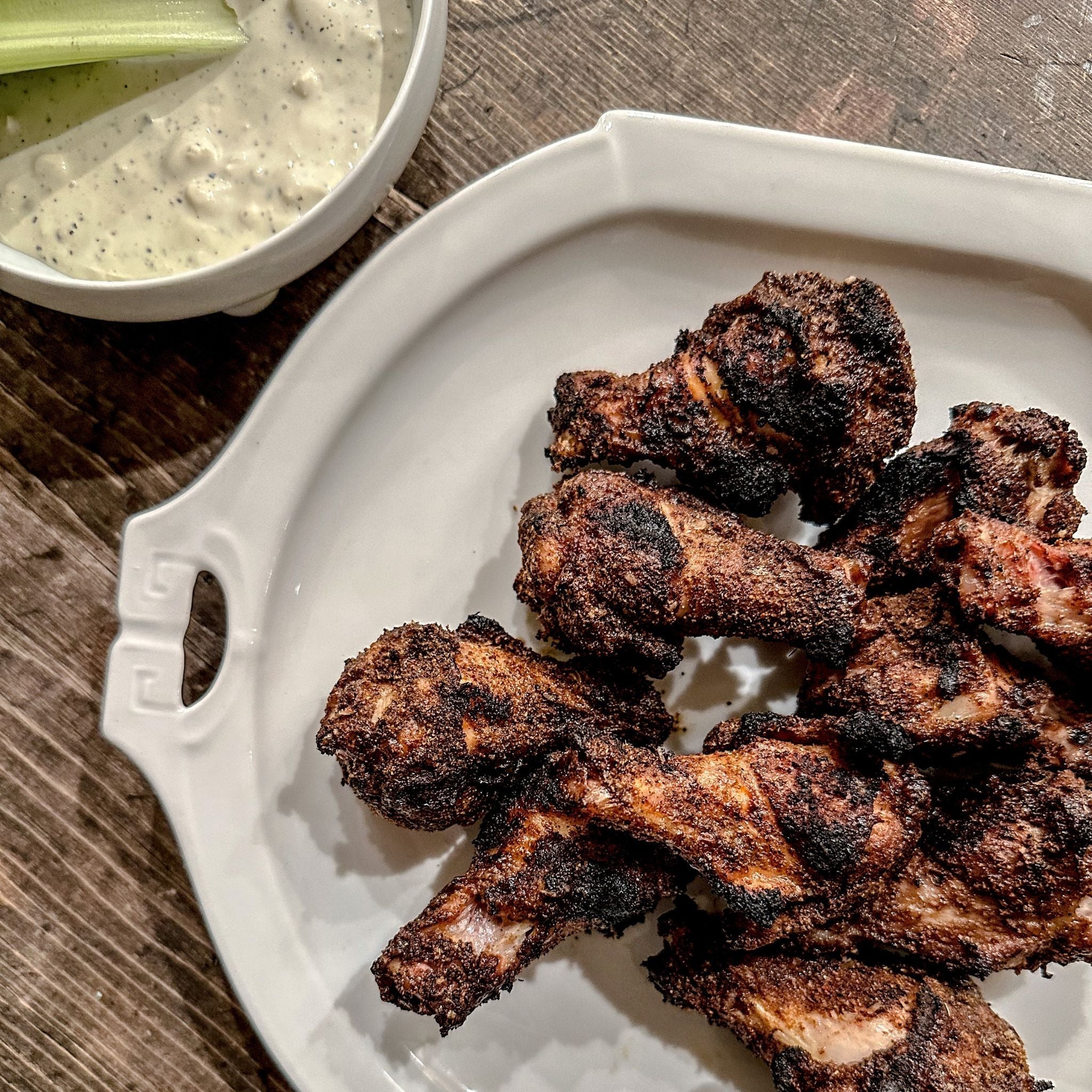 Dry Rubbed Chicken Wings Olive Branch Oil & Spice