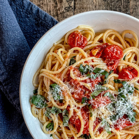 Roasted Tomato Spaghetti - Olive Branch Oil & Spice