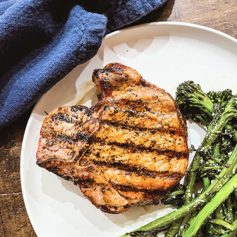 Balsamic Glazed Pork Chop - Olive Branch Oil & Spice