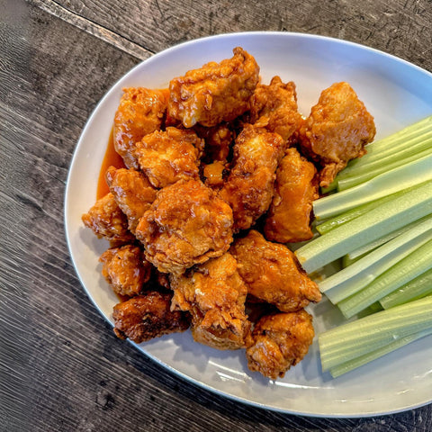 Boneless Garlic Buffalo Wings - Olive Branch Oil & Spice