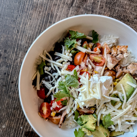 Chicken Burrito Bowl - Olive Branch Oil & Spice