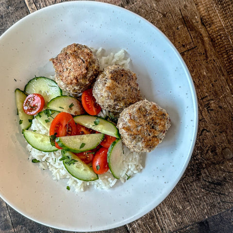 Chicken Shawarma Meatball Bowls - Olive Branch Oil & Spice