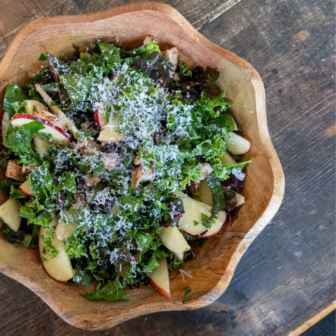 Chicken and Apple Kale Salad - Olive Branch Oil & Spice
