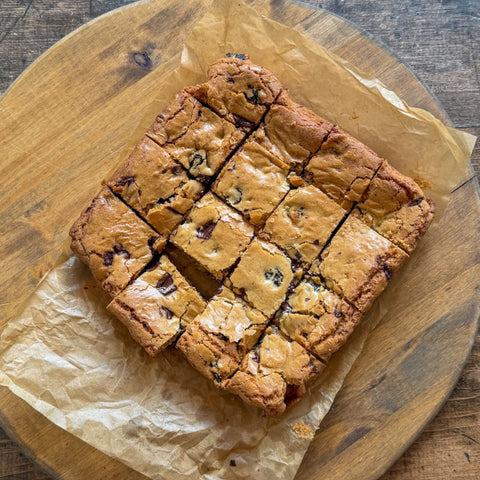 Chocolate Cherry Blondies - Olive Branch Oil & Spice