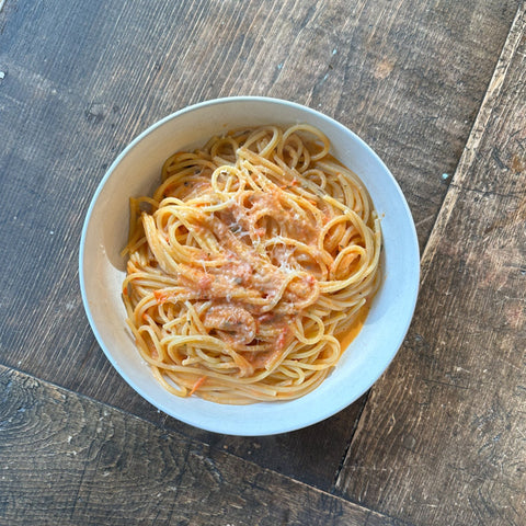 Creamy Tomato Spaghetti - Olive Branch Oil & Spice