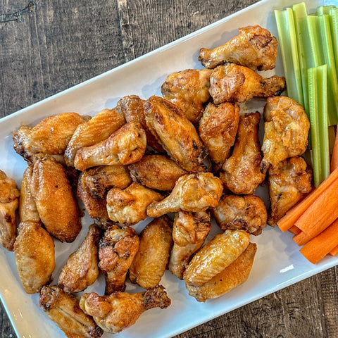 Crispy Baked Buffalo Wings - Olive Branch Oil & Spice