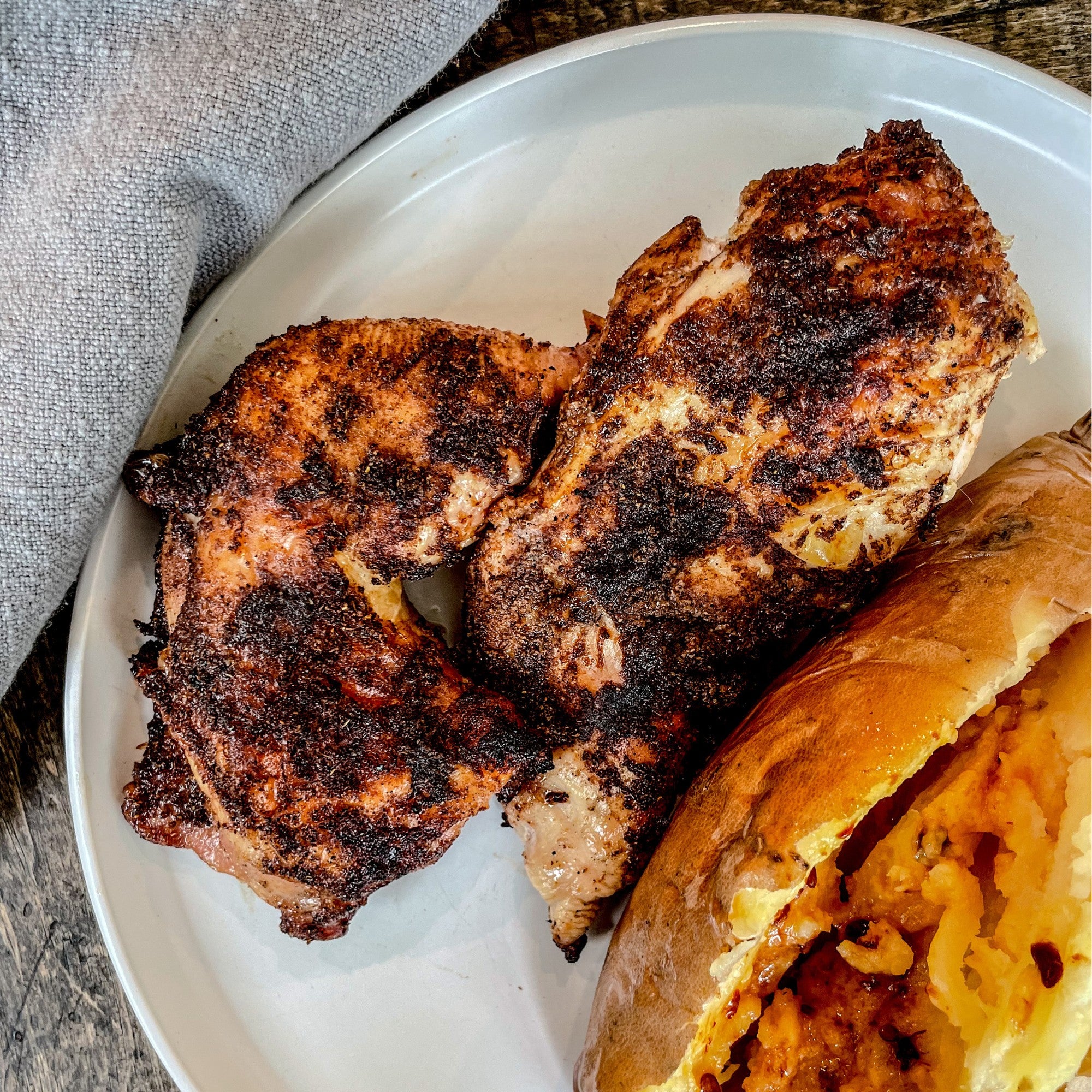 Dry Rubbed Grilled Chicken – Olive Branch Oil & Spice