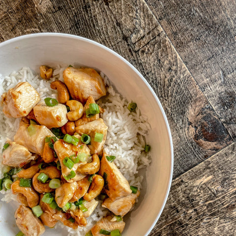 Garlic Cashew Chicken - Olive Branch Oil & Spice