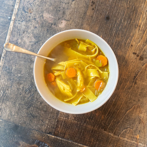 Golden Chicken Noodle soup - Olive Branch Oil & Spice