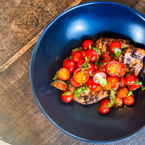 Grilled Bruschetta Chicken - Olive Branch Oil & Spice