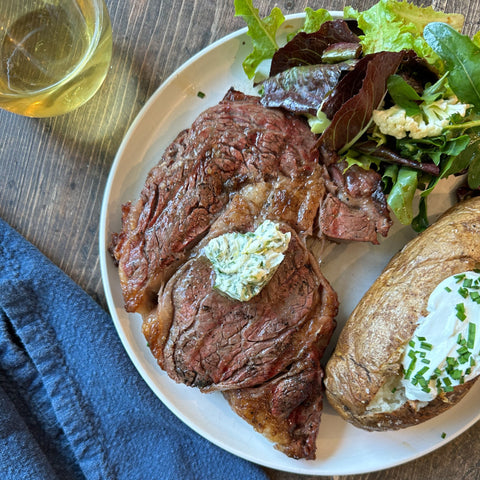 Herb Butter Ribeye - Olive Branch Oil & Spice