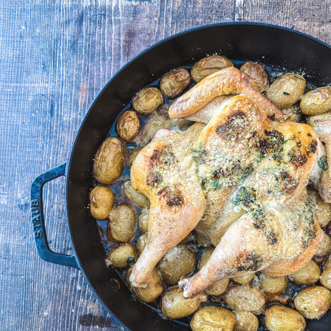 Herb Roasted Chicken and Potatoes - Olive Branch Oil & Spice