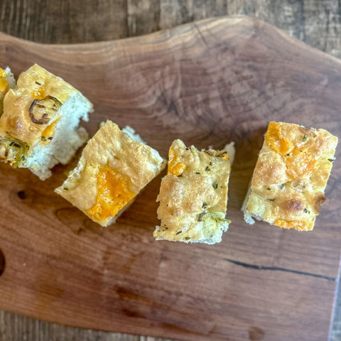 Jalapeno Cheddar Focaccia - Olive Branch Oil & Spice