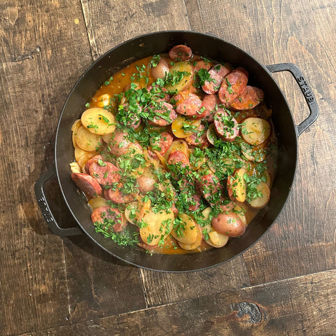 Kielbasa and Potatoes - Olive Branch Oil & Spice