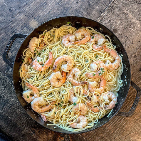 Lemon Garlic Shrimp Pasta - Olive Branch Oil & Spice