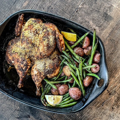 Lemon Parmesan Roasted Chicken