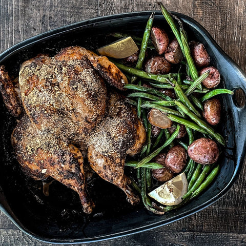 Lemon Parmesan Roasted Chicken
