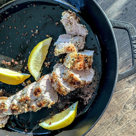 Mustard Crusted Pork Tenderloin - Olive Branch Oil & Spice