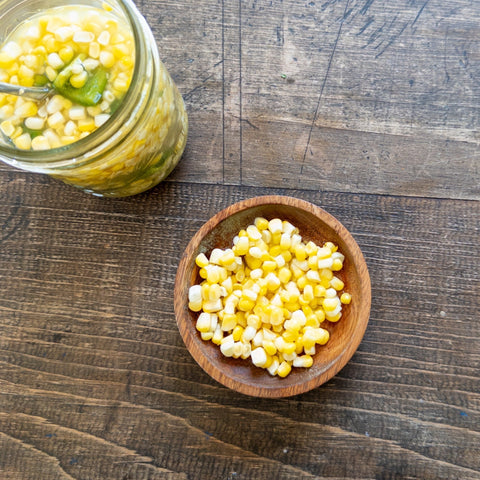Peach Pickled Corn - Olive Branch Oil & Spice