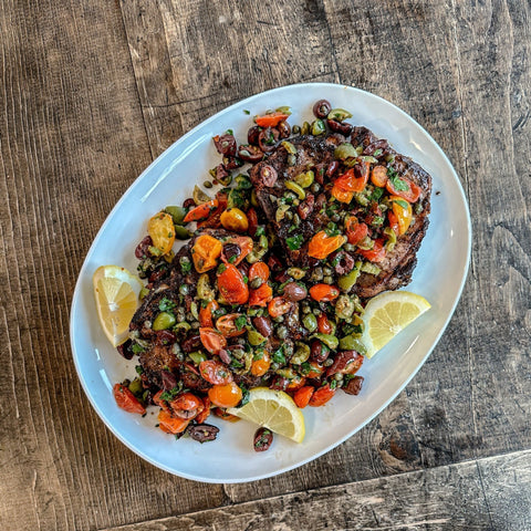 Pork Puttanesca - Olive Branch Oil & Spice