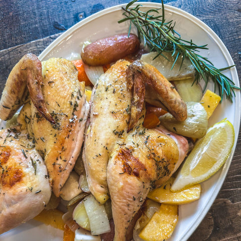 Roasted Chicken and Vegetables - Olive Branch Oil & Spice