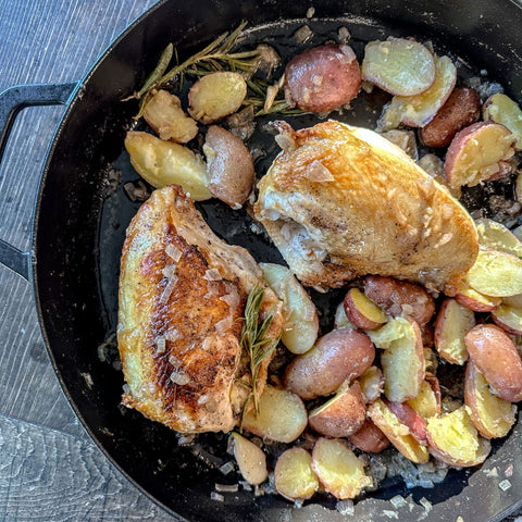 Shallot Dijon Chicken and Potatoes - Olive Branch Oil & Spice