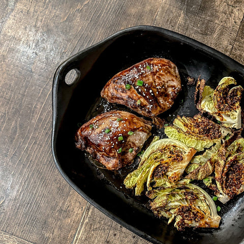 Sticky Five Spice Chicken and Cabbage - Olive Branch Oil & Spice