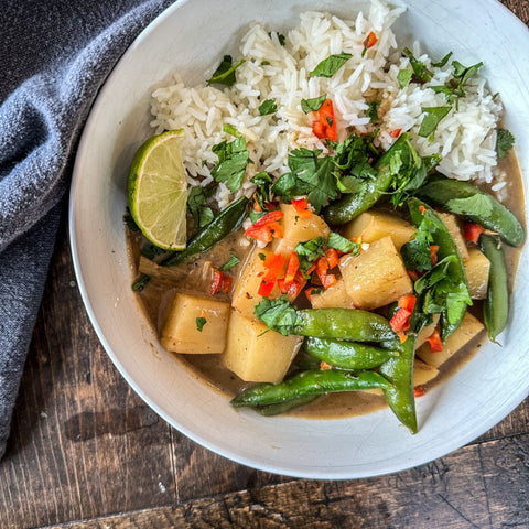 Thai Green Curry with Vegetables - Olive Branch Oil & Spice