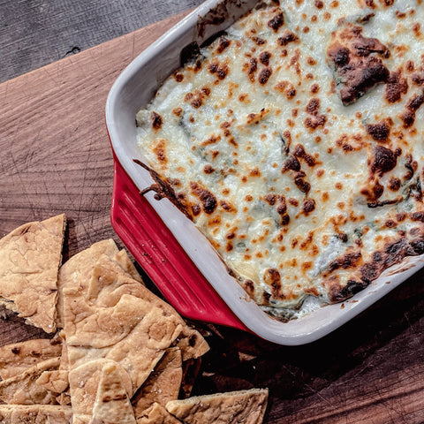 Baked Spinach and Artichoke Dip - Olive Branch Oil & Spice