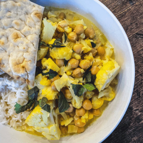 Cauliflower and Chickpea Curry - Olive Branch Oil & Spice
