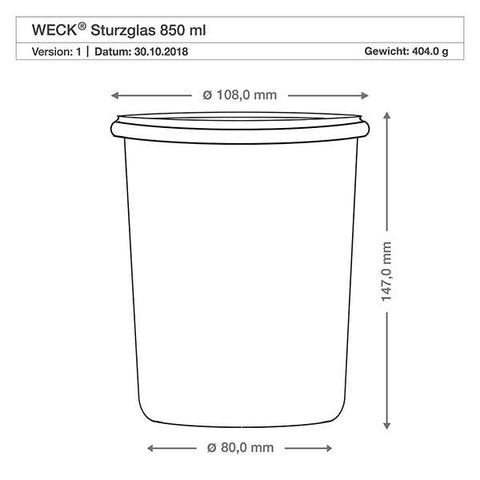Weck Mold Glass Jar 743
