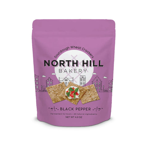 Black Pepper Sourdough Crackers