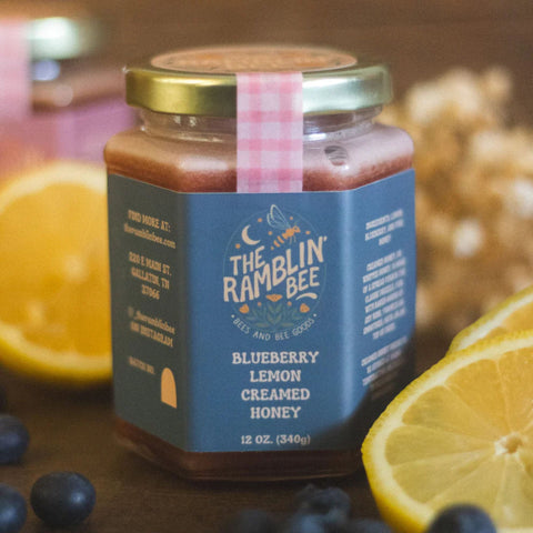 Blueberry Lemon Creamed Honey