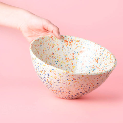 Speckled Ceramic Salad Bowl
