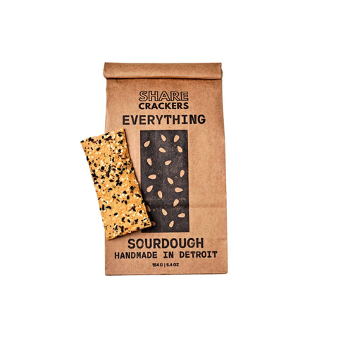 Everything Sourdough Crackers
