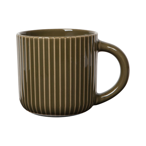 Olive Fluted Mug