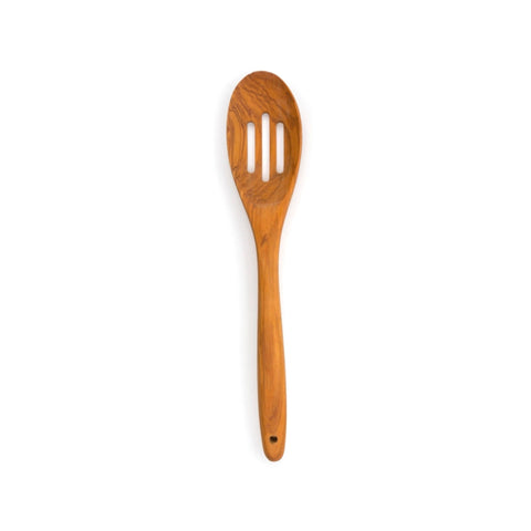 Olive Wood Slotted Spoon - Olive Branch Oil & Spice