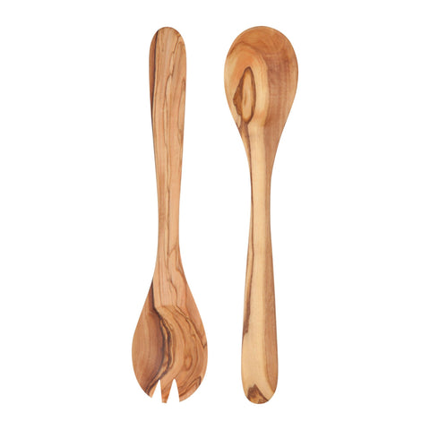 Olive Wood Salad Servers