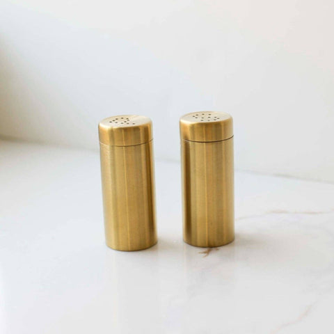 Gold Salt and Pepper Shakers