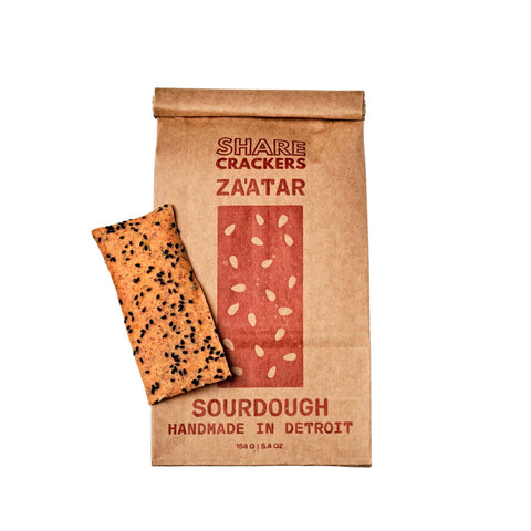 Za'atar Sourdough Crackers
