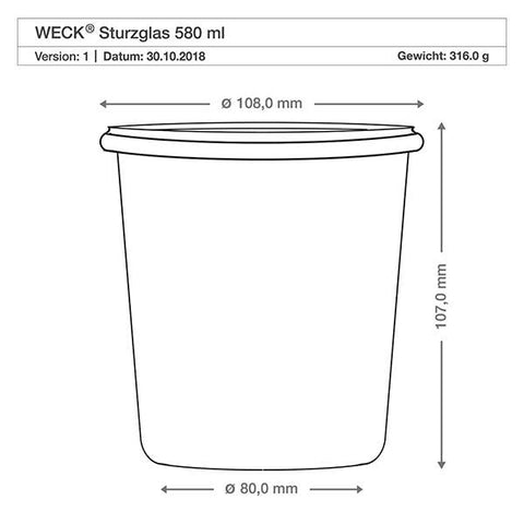 Weck Mold Glass Jar 742